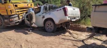 Chaco: Tractocamión aplastó a una patrullera y mató a dos policías